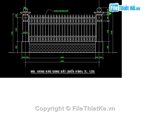 Bản vẽ,Bản vẽ mặt bằng,Bản vẽ autocad,mẫu hàng rào,bản vẽ hàng rào,Bản vẽ mặt đứng